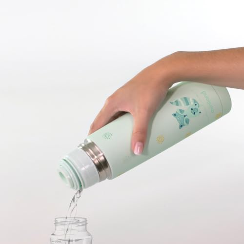 Miniatura 3 de Miniland Termo Bebé Para Líquidos 500 Ml De Acero Inoxidable, Mantiene Temperatura Más De 24h Frío Y Calor, Cierre Hermético Y Sistema Antigoteo Mint