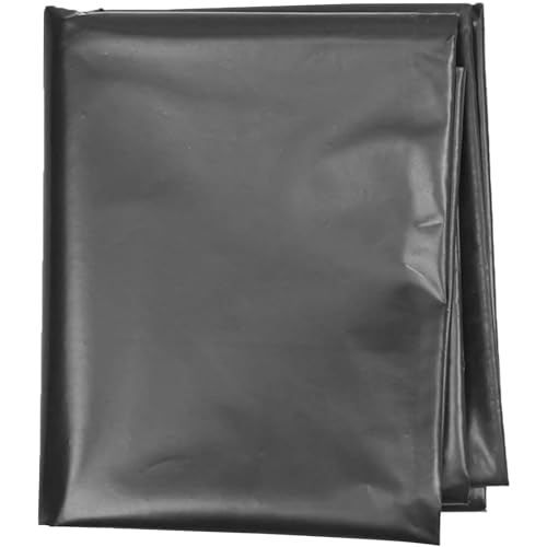 Große Teichfolie, flexible HDPE-Membran für Teiche, Wasserfälle und Springbrunnen, undurchlässige, faltbare Unterlage für Fischteiche, 1 x 6 m, Schwarz