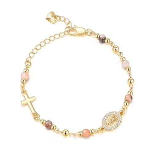 Adjustable Featuring Gold Heart and Obsidians Crosses Charm for Special Occasions Obsidians Crosses