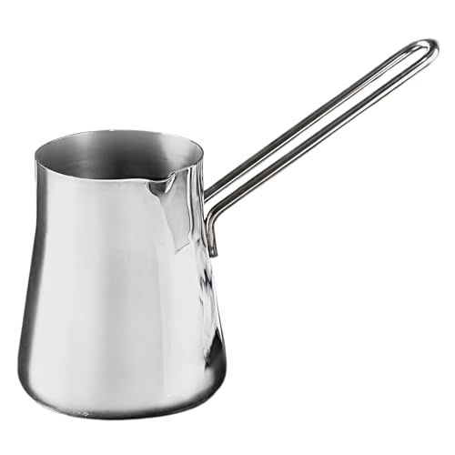 Cafetera turca de acero inoxidable, apta para cocinas de gas y eléctricas