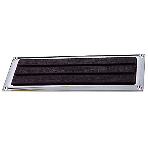 Perko 1325Dp1Chr Chrome-Plated Step Plate With Soft Black Polymer Pad - 8-3/4" X 3-1/4", Pack Of 2 #TOP26