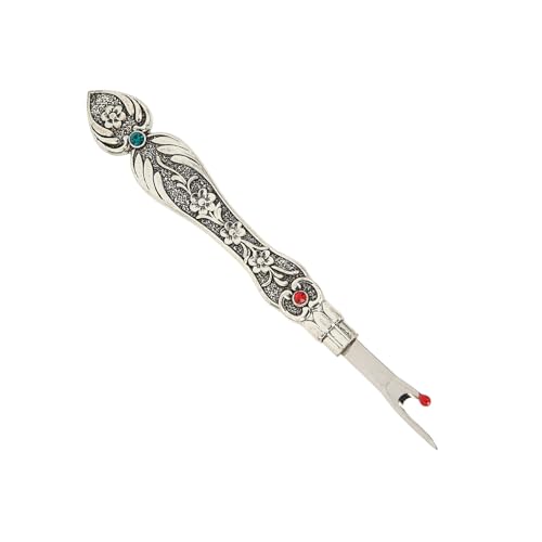 Vintage Seam Rippers, Premium Zinc Alloy and Steel Thread Removal Tool with Daffodil Pattern, for Household Use
