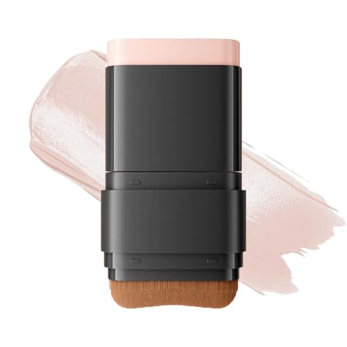 Base de maquillaje, base de maquillaje en crema con pincel, barra multiusos, corrector y barra de crema CC, acabado mate natural (natural)