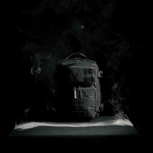 Image of WOLFpak 9L Mini Tactical Backpack for Men & Women | Compact, Small Everyday Carry Bag for Gym, School, Travel | Durable, Water-Resistant Daypack with Molle System and Patch Panel (Black Venom)