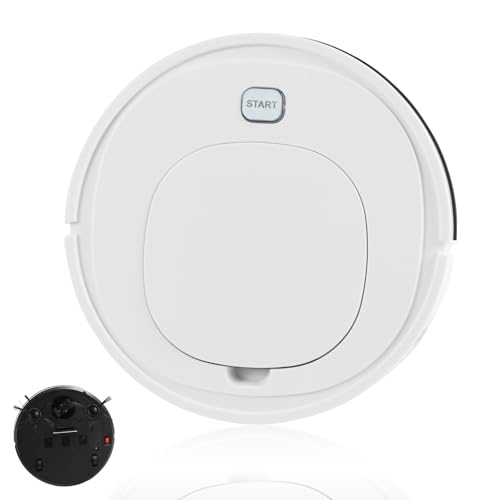 Robot aspirador, robot aspirador y fregasuelos -Máquina de limpieza de suelos húmedos y secos - Aspiradora inteligente con función de humidificación,polivalente para azulejos y parquet de madera