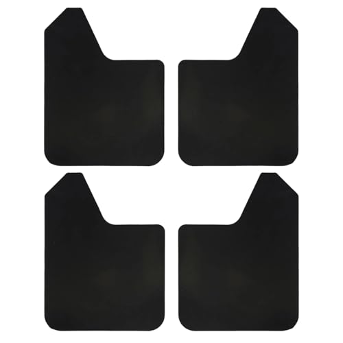 Guardabarros universales de 4 piezas en color negro para ejes delanteros y traseros de SUV