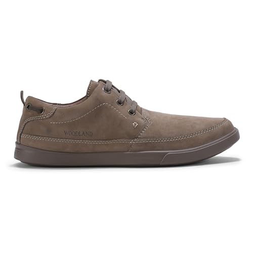 Image of Woodland Men Khaki Casual Shoes