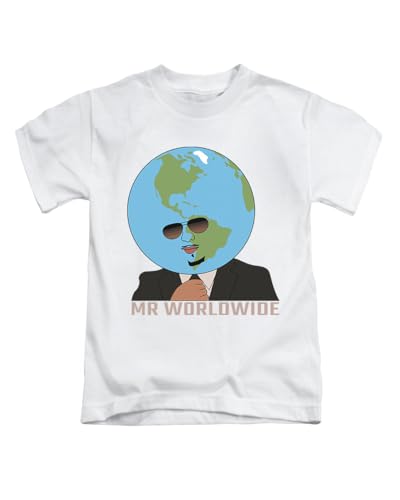 Image of Taylor Brown Globe Mr Worldwide Tee T-Shirt Funny Unisex T Shirt Top White