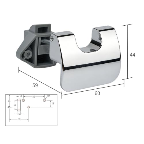 Piezas para manijas en plata pulida con diseño de alta gama 5