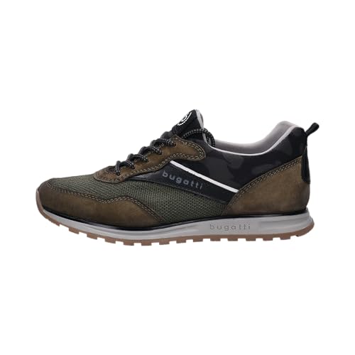 Image of Bugatti Men's Green Casual Low-Heel Slip-On Sneaker