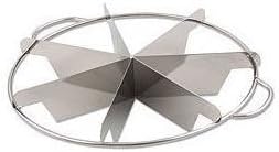 Onesource 1 X New, 6-Slice Pie Cutter Press, 18/8 Gauge Stainless Steel, Commmercial Grade, Side-Handles