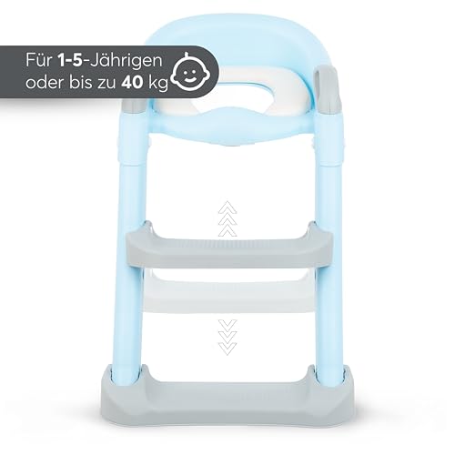 KikkaBoo Toilettensitz für Kinder mit Treppe LEA, Toilettentrainer, Zusammenklappbar & einstellbar, anatomischer Aufbau, Weiche… – Ansicht 6