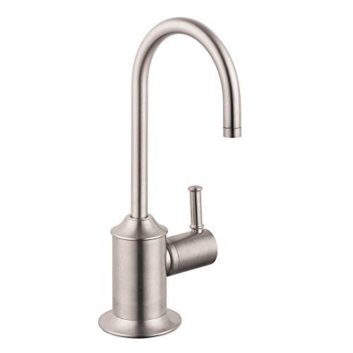 hansgrohe 04302800 Talis C 9-inch Tall 1-Handle Cold Water Filtration Faucet in Stainless Steel Optic