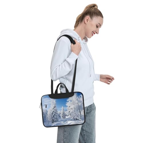 Bolso bandolera para laptop KHiry con diseño invernal miniatura 7
