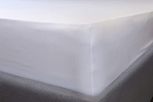 Soroor Bedding & Linen, Microfiber Single Fitted Sheet, White Deep Pocket 12 inch Bed Sheet - Image 3