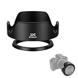 JJC 55mm Tulip Flower Lens Hood for Nikon D3400 D3500 D5600 D7500 with Kit Lens AF-P DX 18-55mm & for Sony A7IV A7 III A7 II A7 with FE 28-70mm, Compatible with a 55mm Filter/Lens Cap