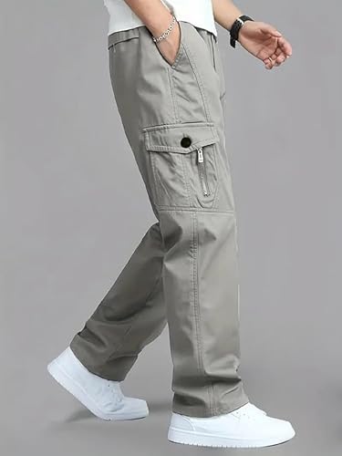 Image of Cargo for Men || Cotton Cargo Pant || Drawstring Waist Pant (Also Available in Plus Sizes) (W-Cargo-117-120)