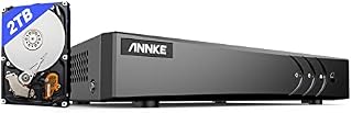 ANNKE CCTV Surveillance DVR with Hard Drive 2 TB, 8 Channel 5MP Lite H.265+ DVR Video Recorder for CCTV/Analog/AHD/TVI/IP Cameras, Human/Vehicle Detection, Remote Access, Alarm Email with Pictures