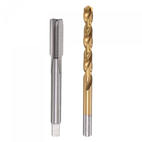 Taraud M8 x 0,5 mm et foret 7,5 mm uxcell en acier HSS 6542 au titane
