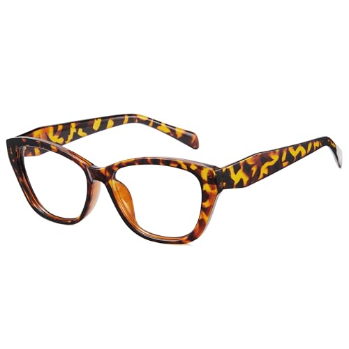 Image of Cyxus Cat Eye Blue Light Glasses for Women Reduce Eye Strain 8154 | Eye Protection,UV Protection,Stylish Chunky Frame,Ideal for Office Work Daily Work