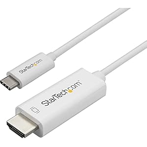 StarTech. com 1m USB-C naar HDMI-kabel – monitorkabel – 4K bij 60Hz – USB type C naar HDMI-kabel – wit