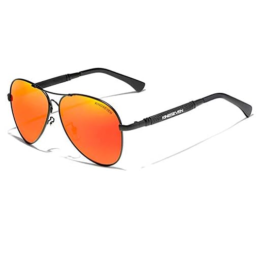 Óculos de Sol Masculino Aviador Estilo Militar Kingseven Polarizados N7730 (C6)