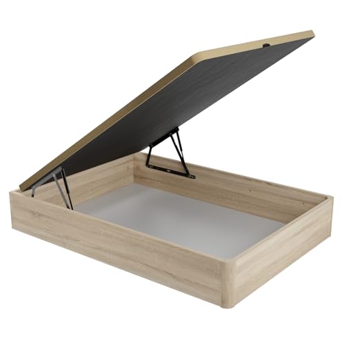 DUÉRMETE ONLINE - Canapé Abatible Cambria 135x190 cm, Gran Capacidad de Almacenaje, Estructura Súper Reforzada, Tapa 3D Transpirable, Incluye Subida a Domicilio