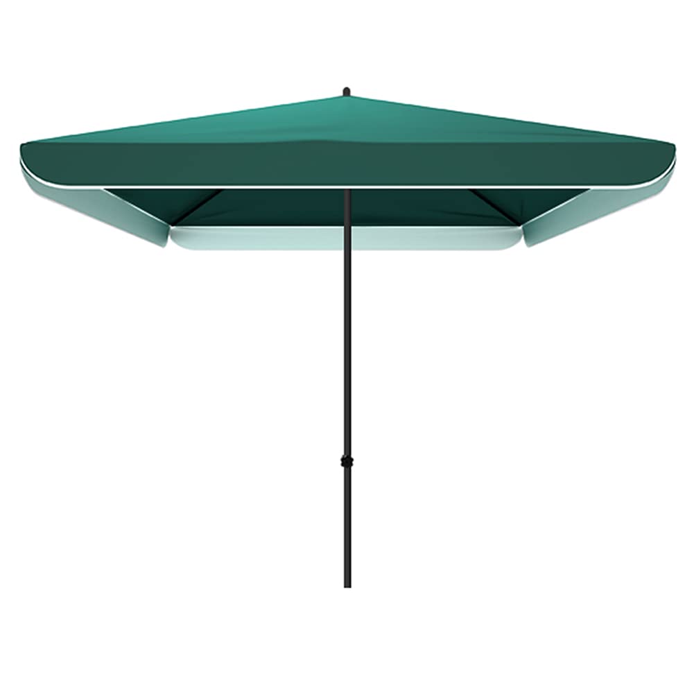Parasol rectangulaire étanche CLSDRZC vert anti UV sans base pour table