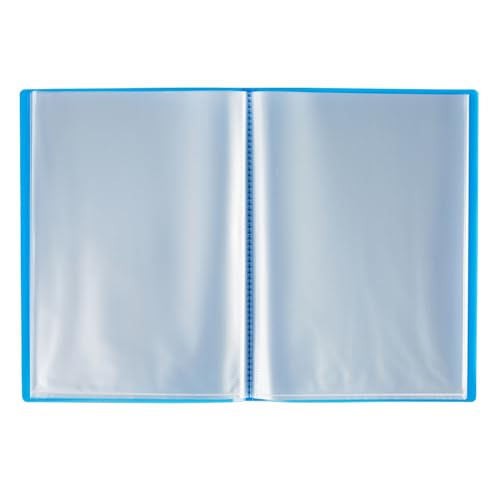 Grafoplas - folder, rozmiar folii, PP, półprzezroczysty poliplastik, czapki PP 50 niebieskie