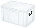 Produktbild Kunststoffkoffer/Eurokoffer, stapelbar, Industriequalität, weiß, LxBxH 600 x 400 x 330 mm