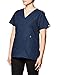 WonderWink Women's Scrubs Peek-A-Boo Top, Navy, Medium
