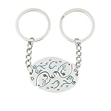 CZFSWT 1 Pairs Otter Keychain, Matching Keychains for Couples, Otter Gifts for Women Suitable for Celebrating Anniversaries or Special Occasions