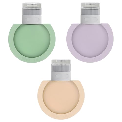 Bouteilles de voyage pour articles de toilette, Bouteilles de voyage anti-fuite,Pack de 3 baumes à shampooing liquide - Bouteilles de conteneurs de voyage portables rechargeables en silic