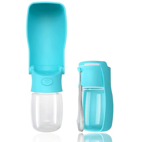Portable Plastic Dog Water Bottle 12oz / 19oz with Button Dispenser