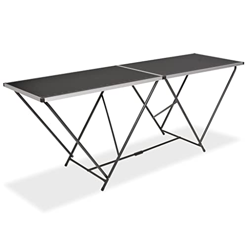 SKM Table à tapisser pliable en MDF et aluminium 200 x 60 x 78 cm, poids : 8,95 kg, 142920