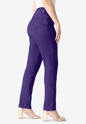 Roaman's Women's Plus Size Plus Size Classic Stretch Straight Leg Jean3