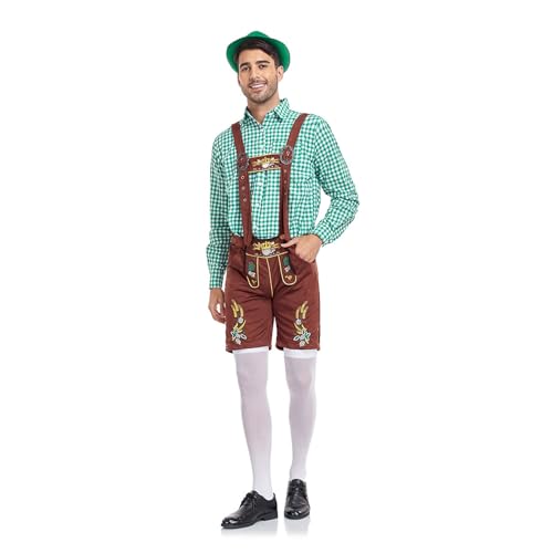 Pantalon en cuir brodé Oktoberfest de qualité supérieure style bavarois - 3