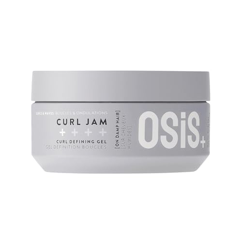 Schwarzkopf Professional OSiS Curl Jam Haargel Für Natürliche Locken Und Spiralen Feuchtigkeitsschutz Glanz Und Starke Definition Leicht Befeuchtend Weichmachend Leichter Halt 300 ml