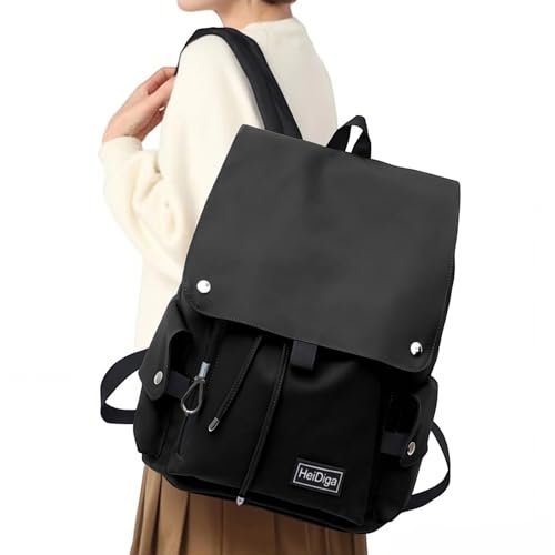 Sac a dos college fille élégant et cartable noir pour les trajets scolaires