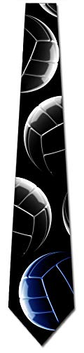 Three Rooker Sports Ties Mens Volleyball Necktie Stacked Blue #TOP3