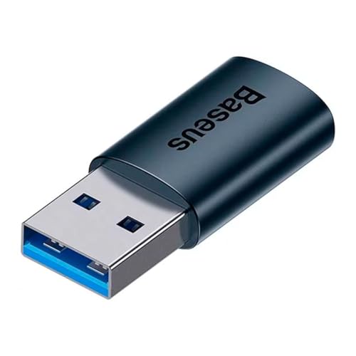 Baseus Ingenuity Series Mini Adaptateur OTG USB-A 3.1 mâle vers Type-C Femelle Bleu (ZJJQ000103)
