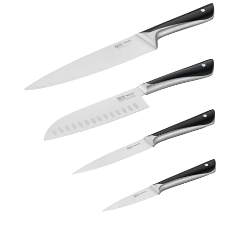Tefal-Jamie-Oliver-Kitchen-Knives-Set-4-Pieces-The-Kitchen-Set-German-Stainless-Steel-K267S456-Black