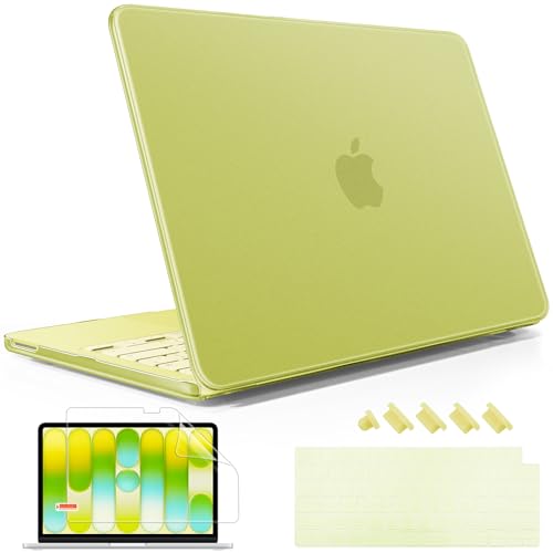 Image of May Chen Compatible with MacBook Neo 13 inch Model A3404 2026 Release, Slim & Lightweigh Frosted Finish Protective Case with Keyboard Cover&Screen Protector, Froste Citrus
