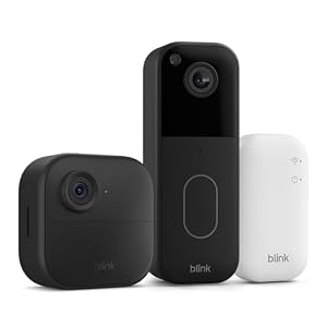 Blink Außenkamera 4 mit Blink Videotürklingel, inkl. Sync-Basismodul