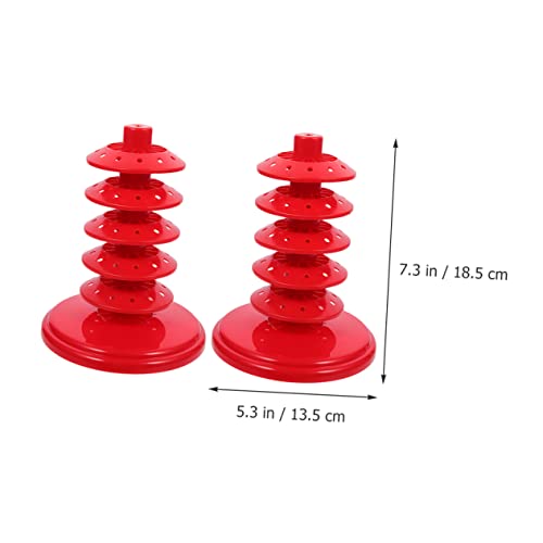 BEBEMOKO Adjustable Lollipop Stand 2 Pcs Tabletop Lollipop Holder Display Rack for Candy Lollipops Portable Desktop Display Accessory for Parties Events and Store Counters 7.28 X 7.28 X 5.31 in by BEBEMOKO - Used condition - Image 7