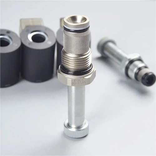 Válvula electromagnética hidráulica enchufable NC con bobina de doce voltios 5