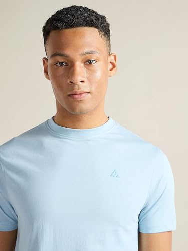 Image of Clans & Hans Men's Super Combed Cotton T Shirt, Regular Fit Round Neck Tshirt, Half Sleeves, Plain T-Shirt for Men