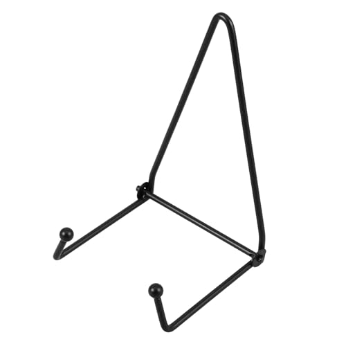 COHEALI Support Mural Métal pour Assiettes Décoratives Porte-plateau Polyvalent pour Cadres Photos et Objets Art Présentoir Compact Noir pour Affichage Soigné