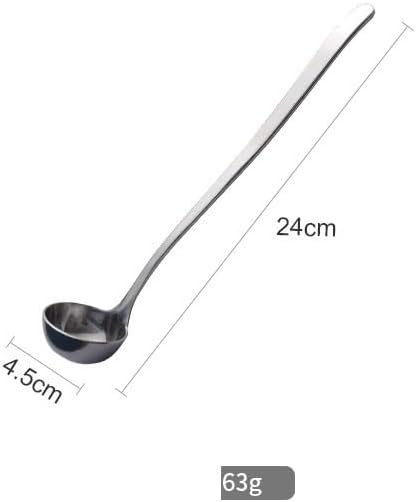 Silverware Set, 1/4/6/8/10/12 Pieces Of Extended Thick Small Kitchen Household 304 Stainless Steel Long Handle Spoon Seasoning Spoon Seasoning Honey Spoon Oil Wine Spoon(8 Pieces)