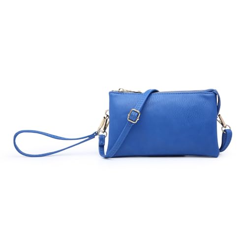 Image of JEN & CO. Riley Crossbody Bags for Women Vegan Leather Wristlet Clutch Wallet Purses Handbags with 2 Straps